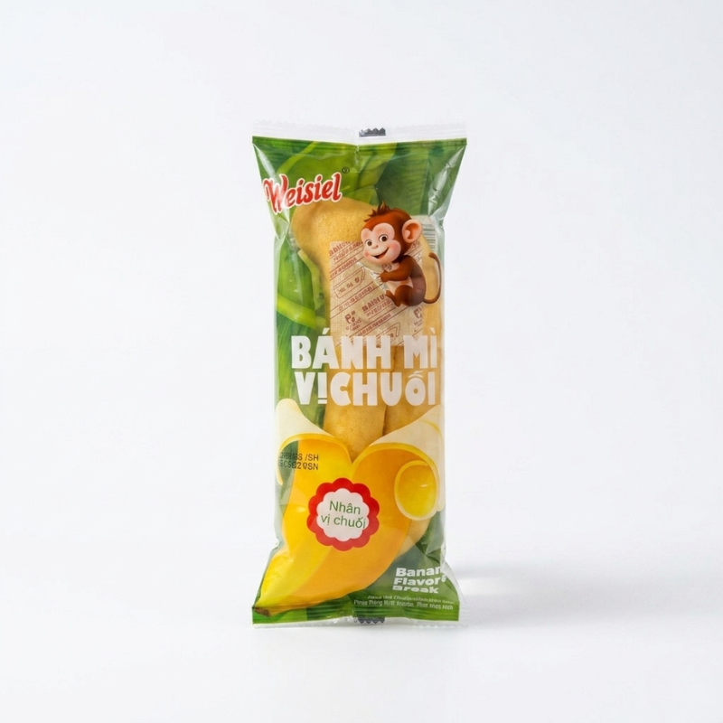 1 Bánh Mì Weisiel Trái Chuối - Bánh Mì Vị Chuối phù hợp để tham khảo khi chọn WEISIEL