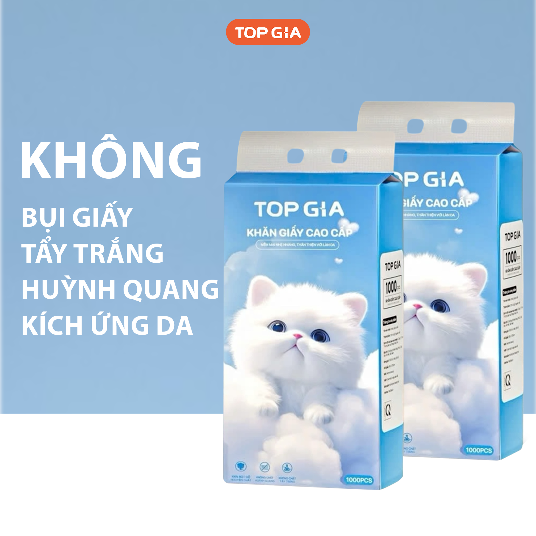 1 Bịch Khăn Giấy Rút Đáy Top Gia Gia Gia Xanh