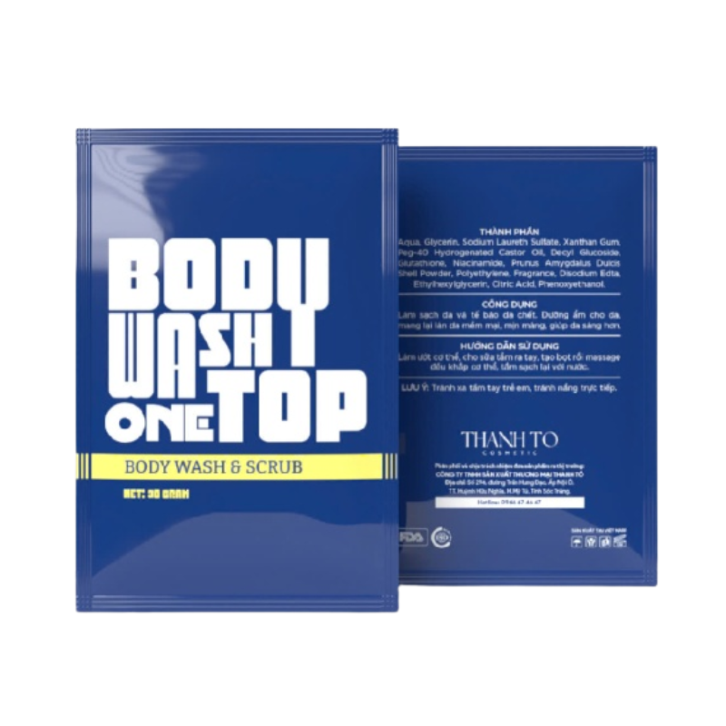 1 Bịt Tắm Trắng Thanh Tô Body Wash One Top 30g phù hợp để tham khảo khi chọn thanh tô cosmetics