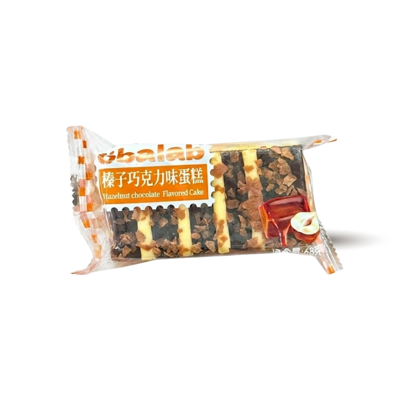 Hình ảnh 1 Cái Bánh Bánh Bông Lan Phủ Hạt Phỉ Obalab Vị Socola 68g trong bộ sưu tập OBALAB