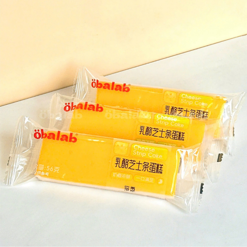 1 Cái Bánh Bông Lan Que Obalab Vị Phô Mai 56g