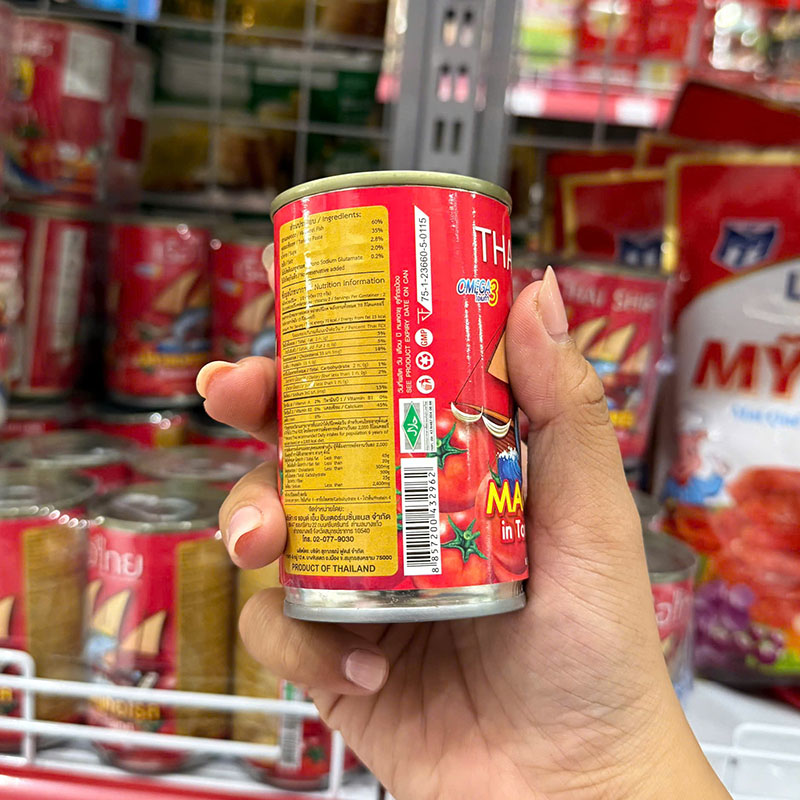 Mặt bên sản phẩm với thông tin nhãn và mã vạch