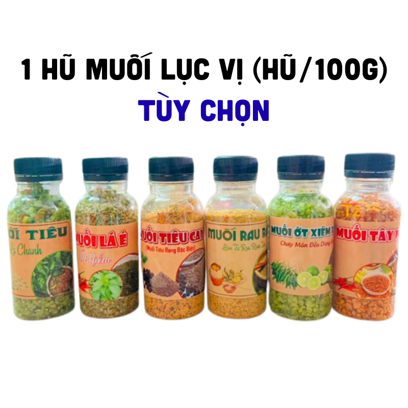 Muối Lục Vị 100g - Vị Tùy Chọn