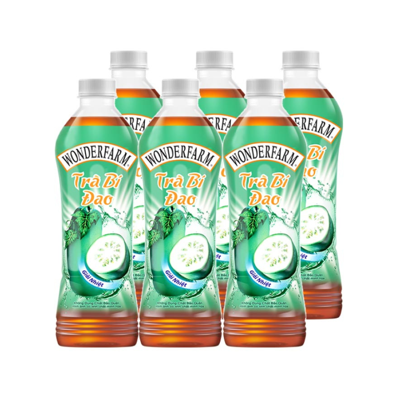 Khám phá 1 Lốc 6 Chai Trà Bí Đao WONDERFARM 440ml/Chai thuộc nhóm Wonderfarm