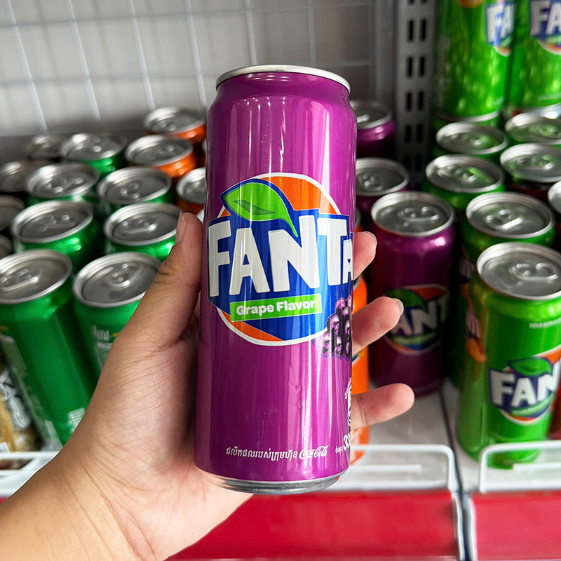 1 Lon Nước Ngọt Fanta Thái Nhiều Mùi 320ml