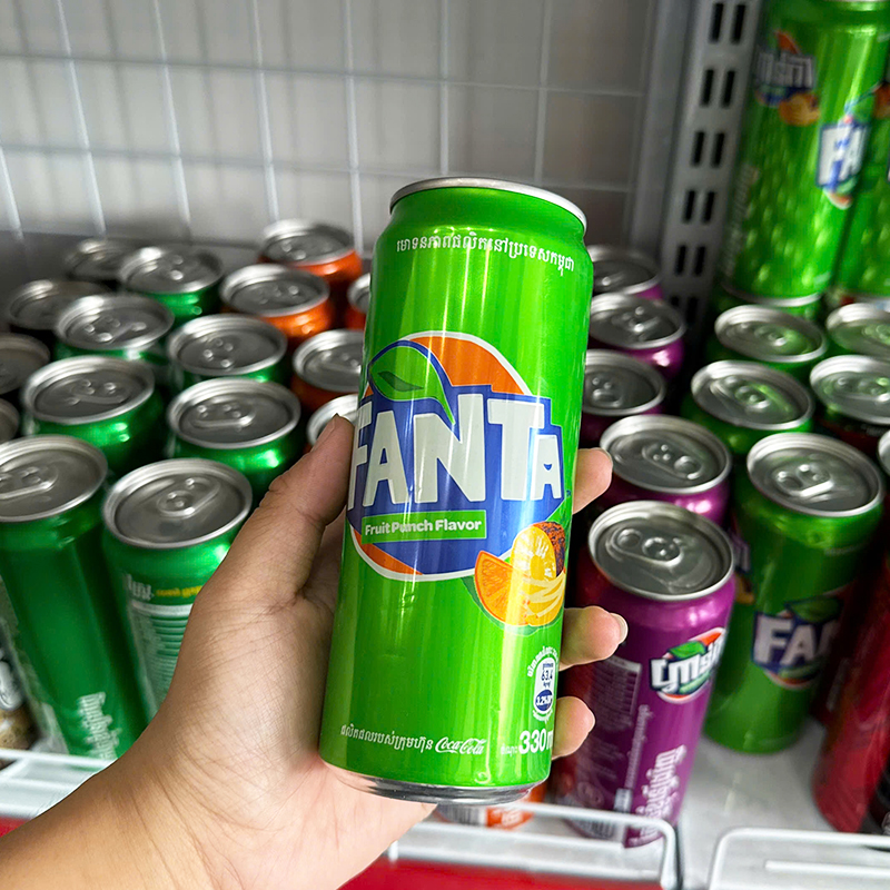 1 Lon Nước Ngọt Fanta Thái Nhiều Mùi 320ml