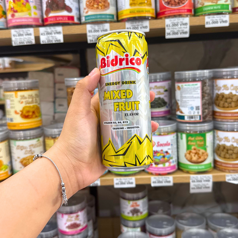 Thiết kế lon Bidrico Mixed Fruit Flavor 325ml