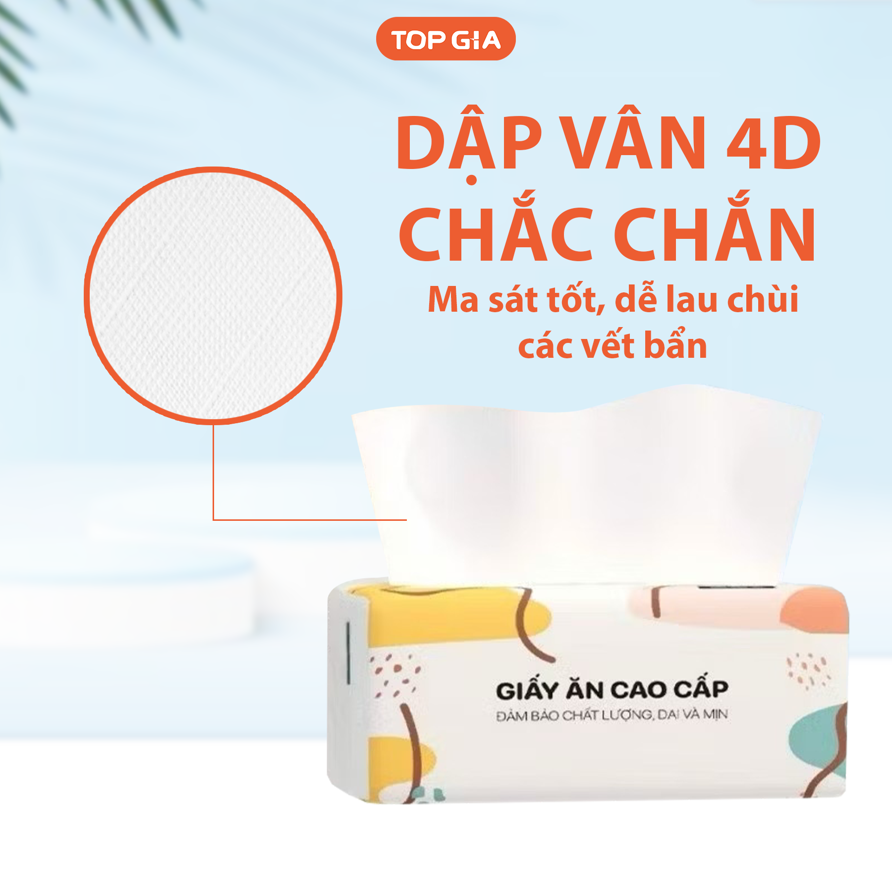 Thùng 20 Gói Giấy Ăn Top Gia Đa Sắc