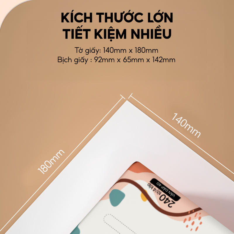 Khăn Giấy Ăn Top Gia Sắc Màu Loại Nhỏ Thùng 40 Gói