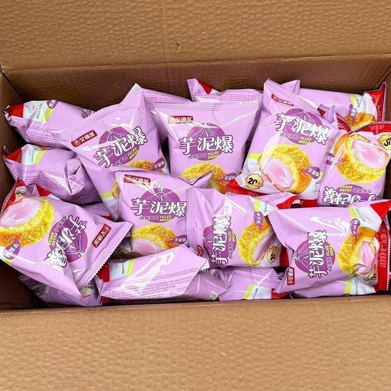 Khám phá 1 Thùng Bánh Mì Chà Bông AIDEBAO Nhân Khoai Môn 2,5kg thuộc nhóm AIDEBAO