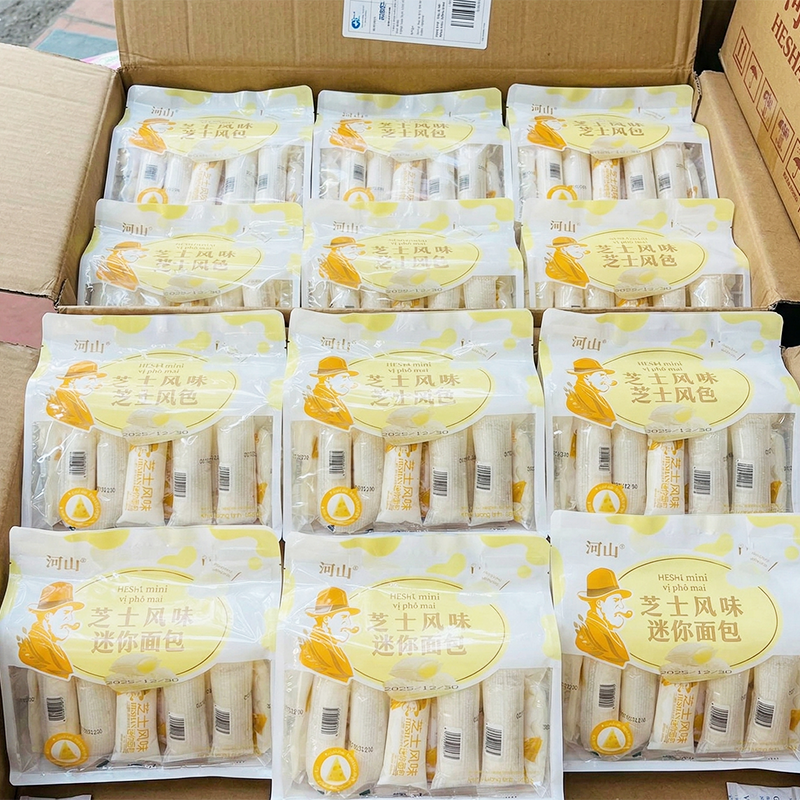 1 Thùng Bánh Mì Sữa Chua Mini Ông Già HESHAN Vị Phô Mai (360g x 12 Bịch) – một lựa chọn đáng tham khảo trong HESHAN