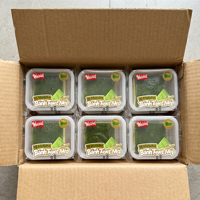 Thùng 46 cái Bánh Tuyết Nếp Weisiel Vị Matcha 2,5kg