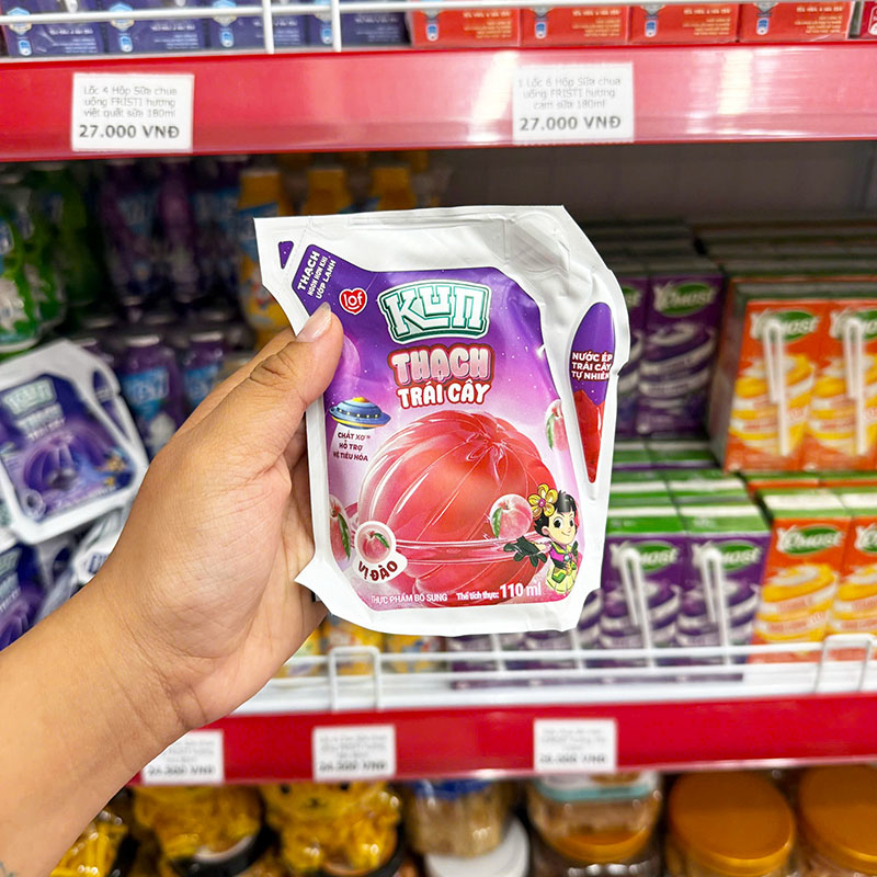 1 Túi Thạch Trái Cây KUN Vị Đào 110ml
