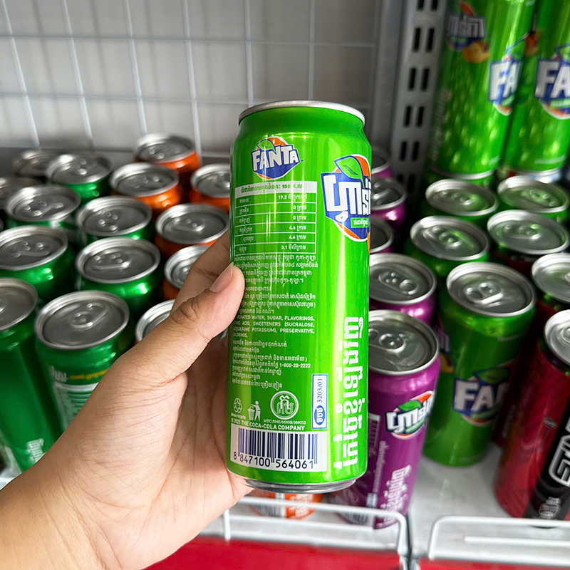 Nước Ngọt Fanta Thái Nhiều Mùi 3 Lon 320ml