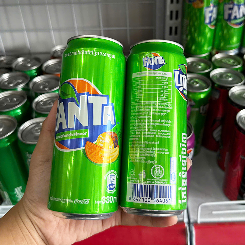 Nước Ngọt Fanta Thái Nhiều Mùi 3 Lon 320ml