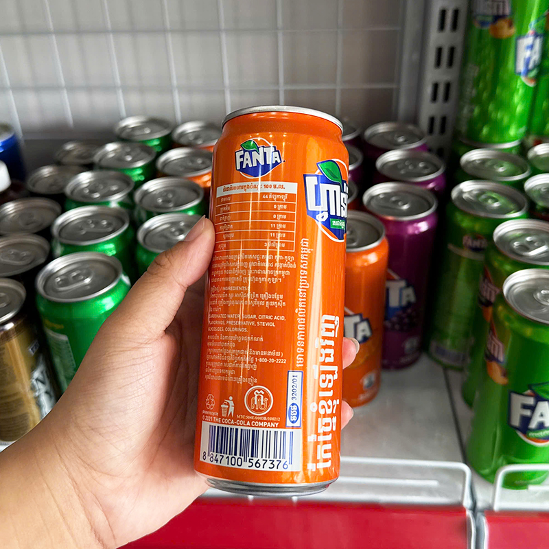 Nước Ngọt Fanta Thái Nhiều Mùi 3 Lon 320ml