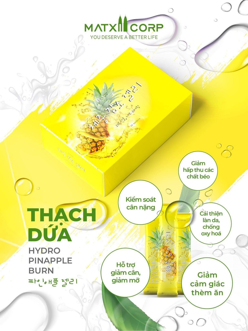 Ai cũng tìm ra chân lý khi giảm cân bằng thạch dứa Matxi Corp
