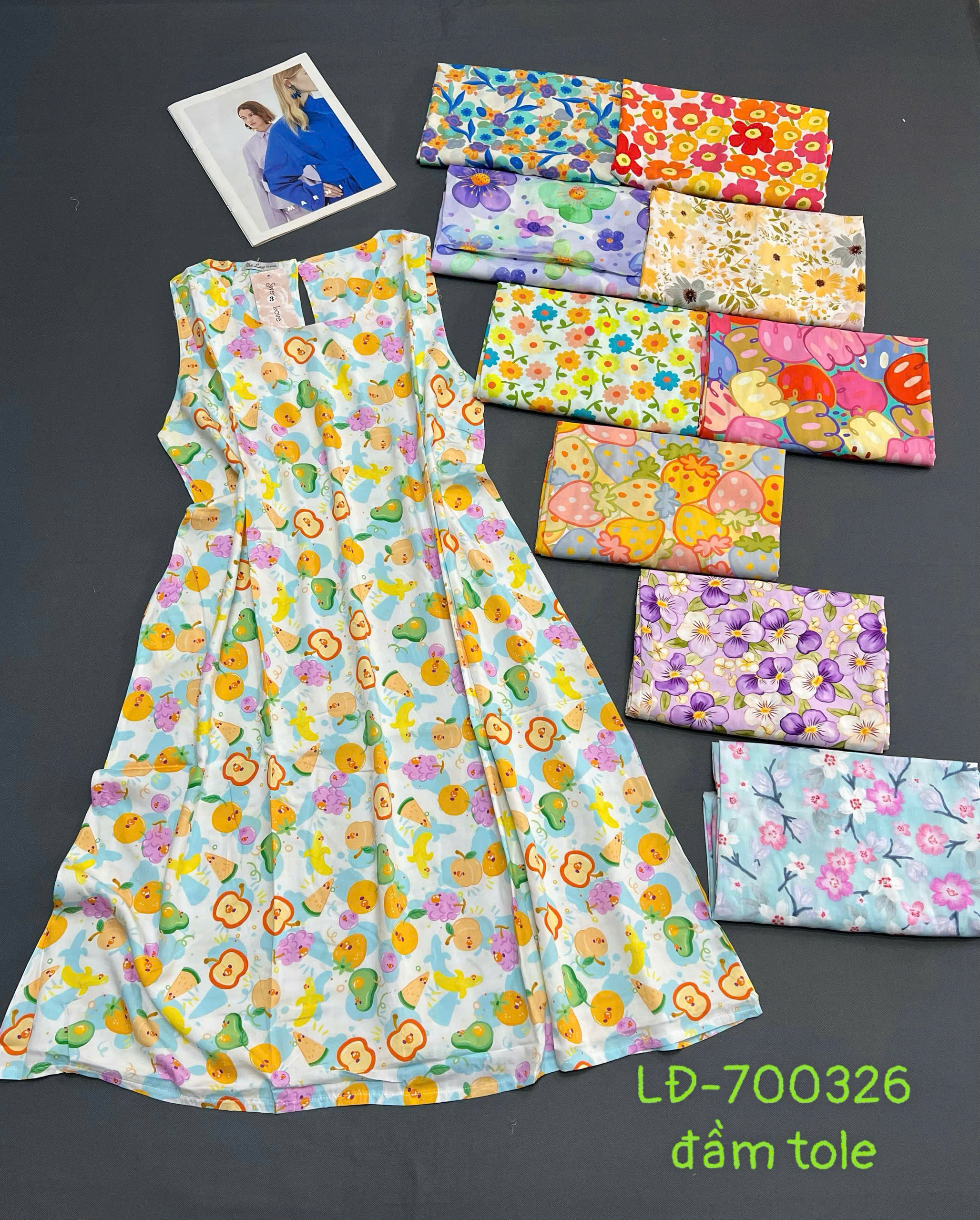 Đầm nữ vải tole mát LĐ-700326