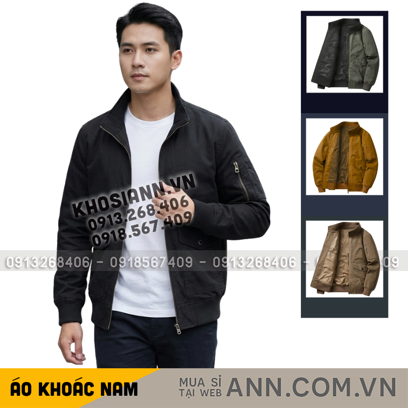 Hình mặc thực tế với phom áo cổ trụ gọn gàng