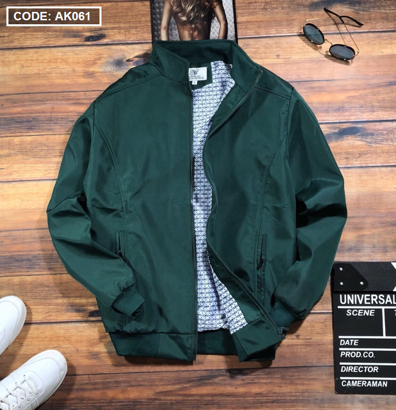 Áo Khoác Nam Dù 2 Lớp Lót Sọc Bên Trong Size 3XL