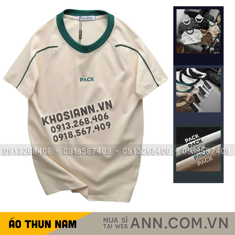 Ảnh cận cho thấy phối màu cổ áo và đường viền tay raglan