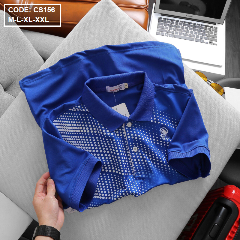 Áo polo nam cổ bẻ chấm bi CS156