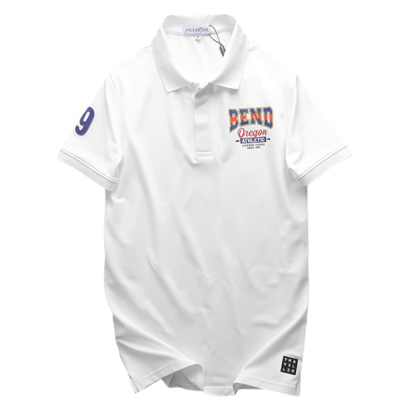 Áo Thun Nam Cổ Bẻ In Logo Trước Ngực Và Tay Áo Size 3X