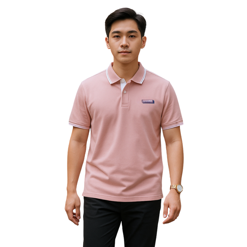 Áo thun nam cổ bẻ Pack Horse logo thêu size 3x