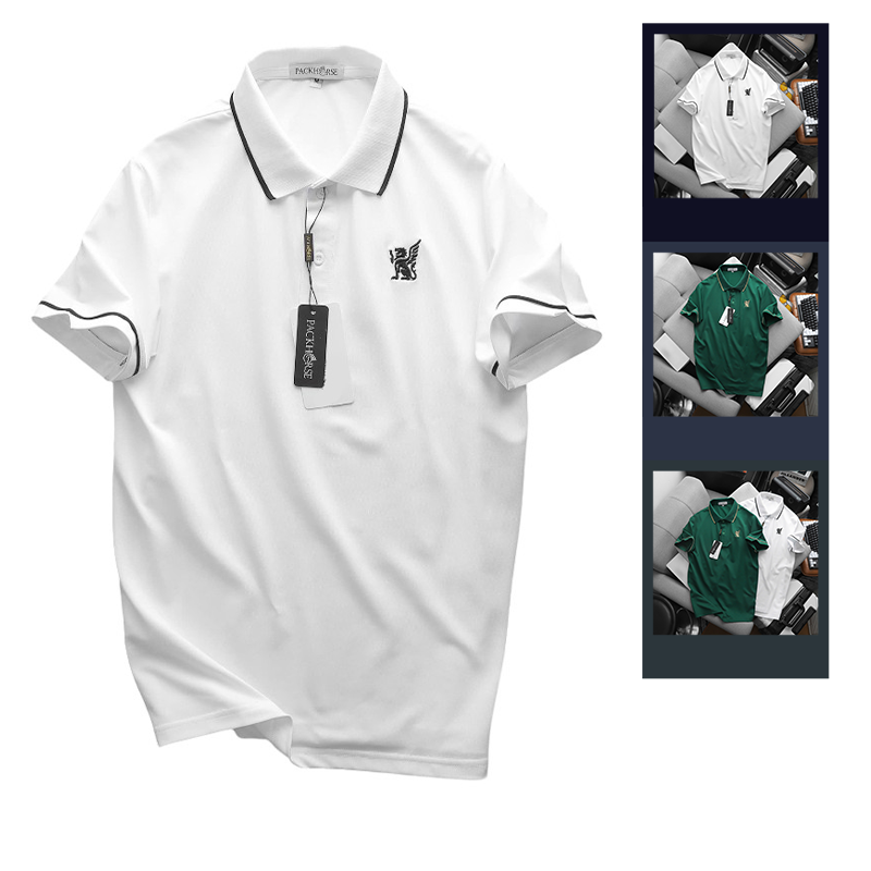 Khám phá Áo Thun Nam Cổ Bẻ PackHorse Thêu Nổi Logo 2 Màu Cao Cấp (Có size 3x) thuộc nhóm áo thun polo nam