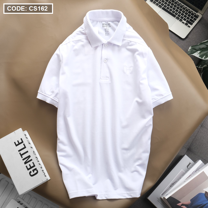 Áo Thun Polo Nam Tay Ngắn Bo Cổ Dệt Cao Cấp