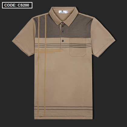 Áo Polo Nam Cổ Bẻ Sọc Nhuyễn Phối Túi Size 3X