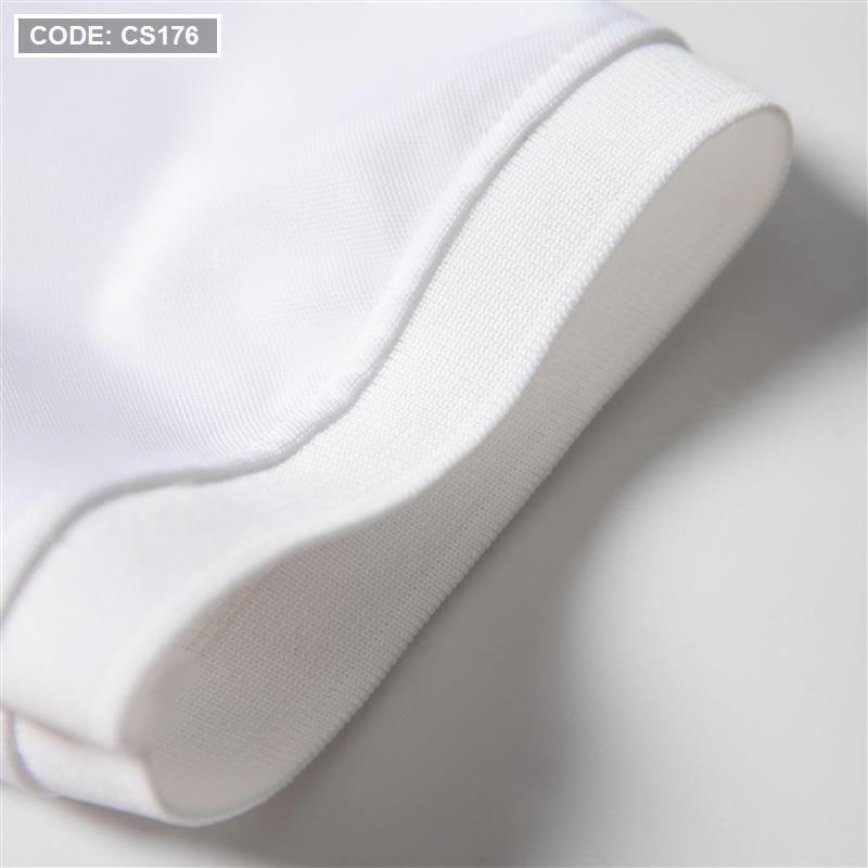 Áo Thun Nam Cổ Bẻ Thêu Chữ Phối Màu Size 3XL