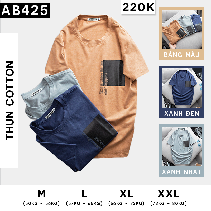 Bảng gợi ý size và hình minh họa các màu áo