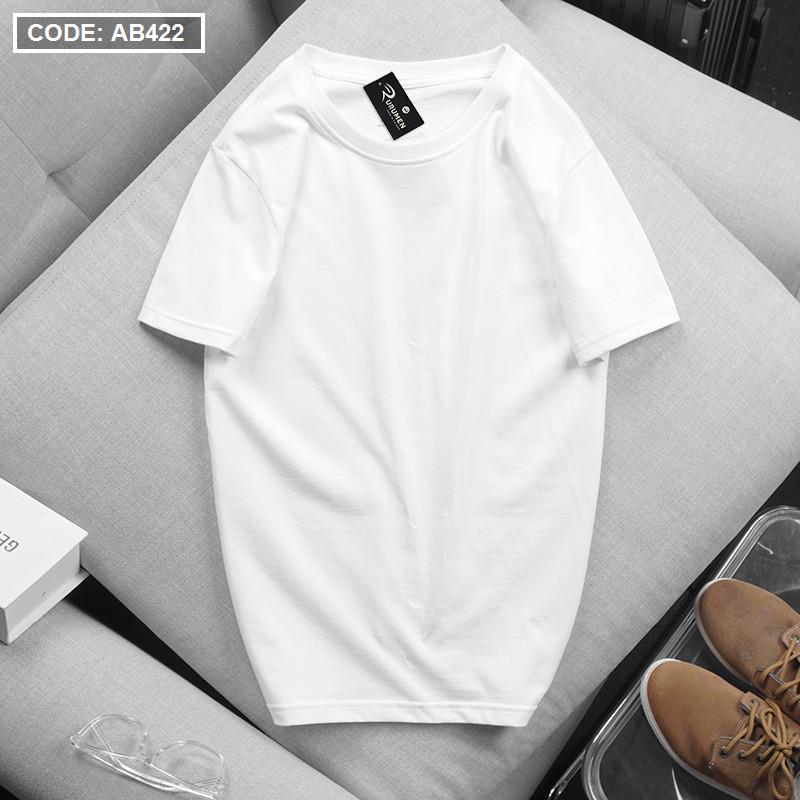 Áo Thun Nam Cổ Tròn Tay Ngắn Màu Trơn Size 3XL