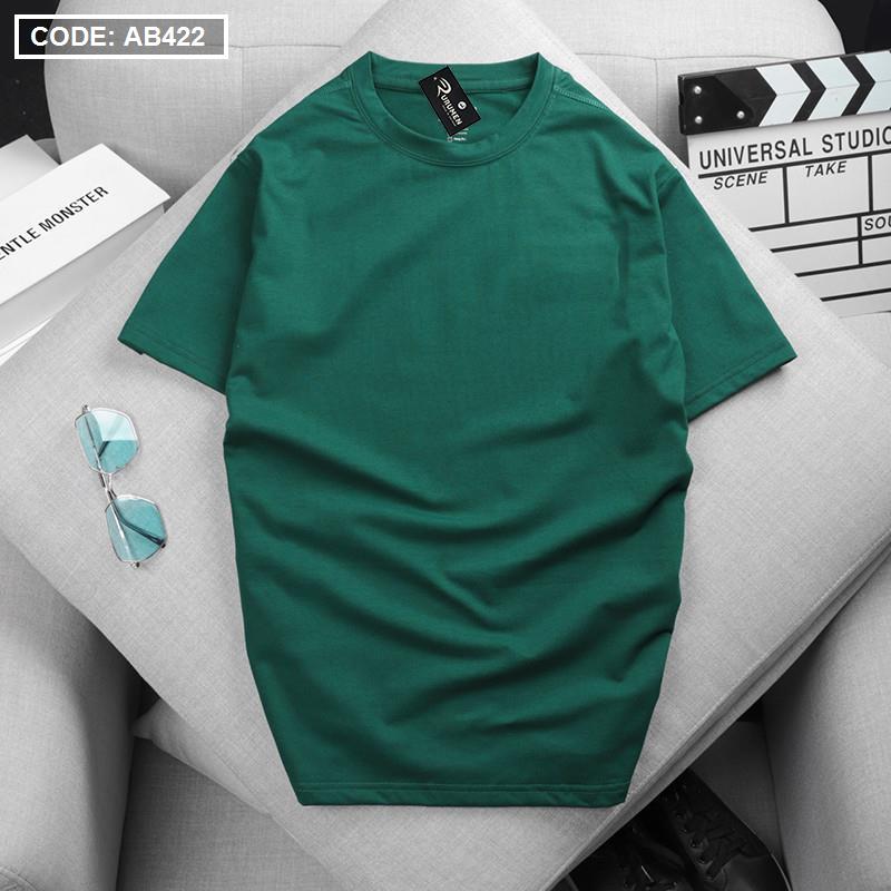 Áo Thun Nam Cổ Tròn Tay Ngắn Màu Trơn Size 3XL