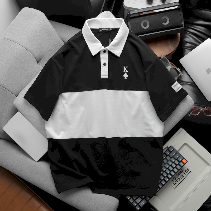 Áo Polo Nam Oversize Thêu Logo Poker Big Size 100kg