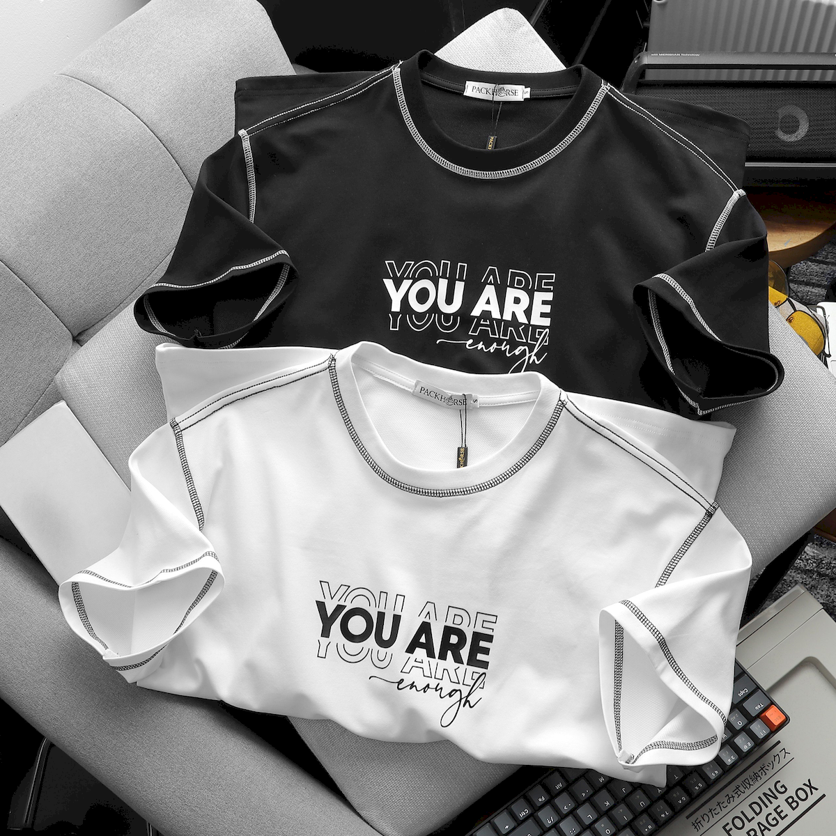 Áo Thun Nam Cổ Tròn In Chữ You Are Enough