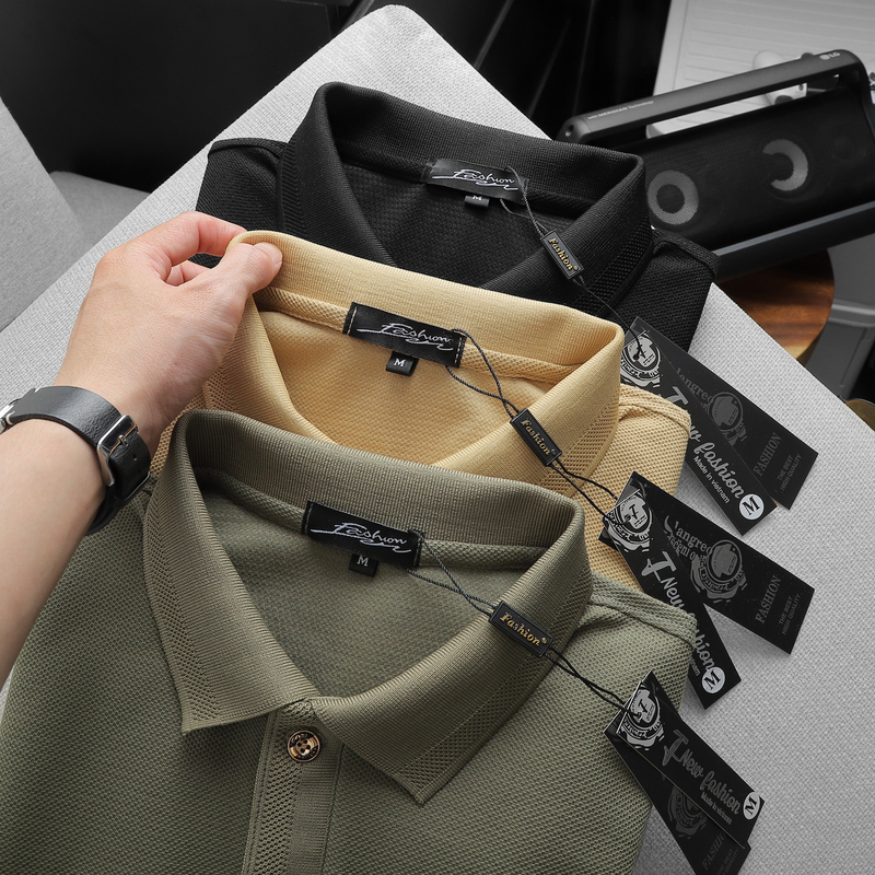 Áo Thun Nam Polo Cổ Bẻ Thêu Logo Chữ J