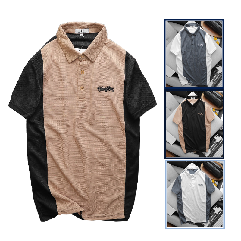 Áo Thun Nam Polo Cổ Bẻ Thêu Logo Houston