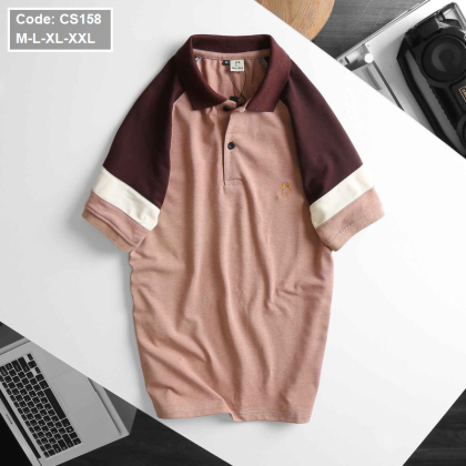 Áo Thun Nam Cá Sấu Có Cổ Tay Phối Hey Boy M-XXL