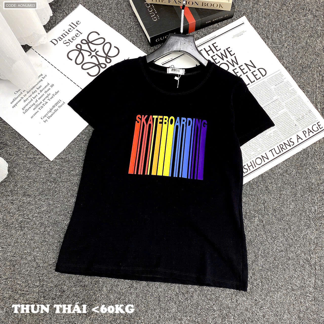 Áo Thun Nữ Cổ Tròn Size M 40-60kg Nhiều Mẫu