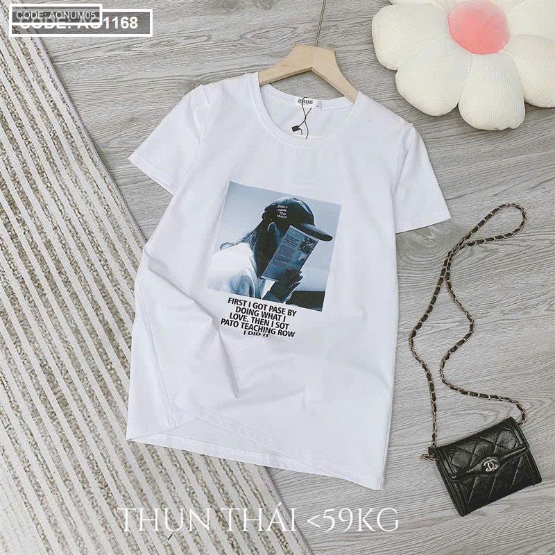 Áo Thun Nữ Cổ Tròn Size M 40-60kg Nhiều Mẫu 5