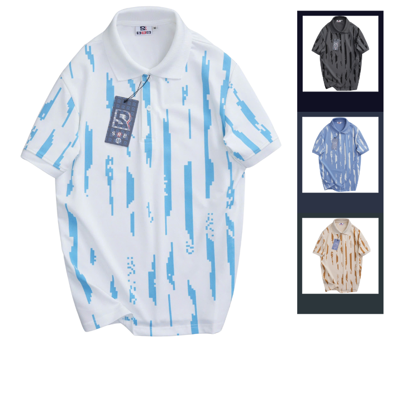 Hình ảnh Áo Thun Polo Nam - Áo Thun Nam Cổ Bẻ In Họa Tiết Sọc Bền Đẹp Có Big Size trong bộ sưu tập áo thun polo nam