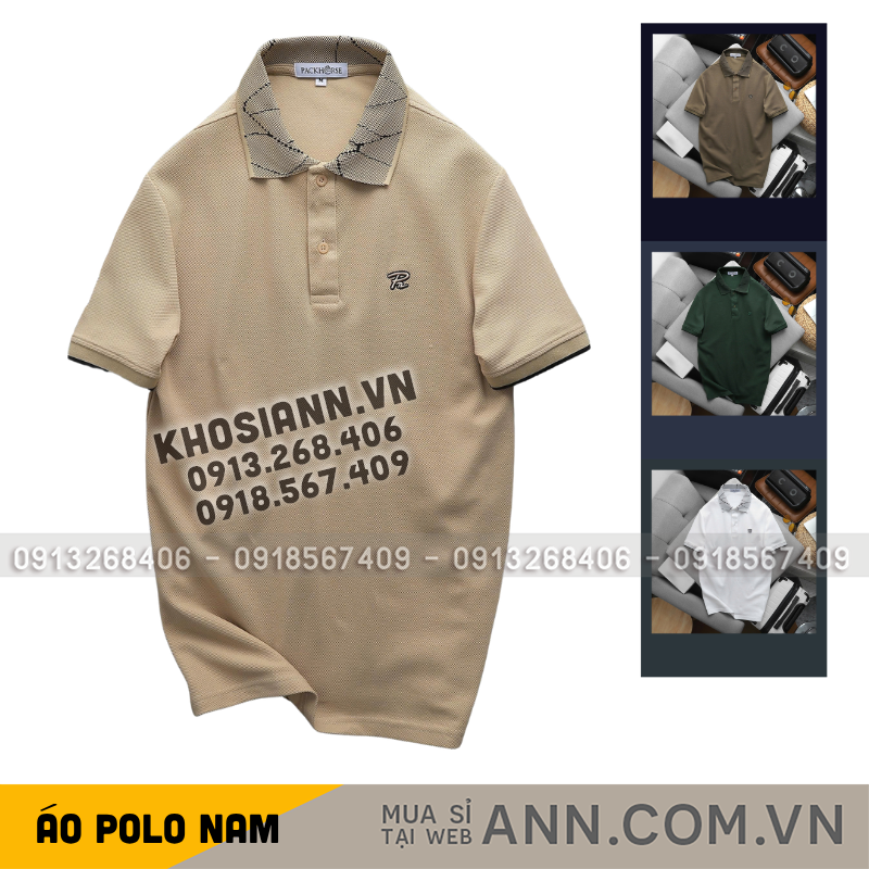 Áo polo nam cổ bẻ thêu logo PN big size