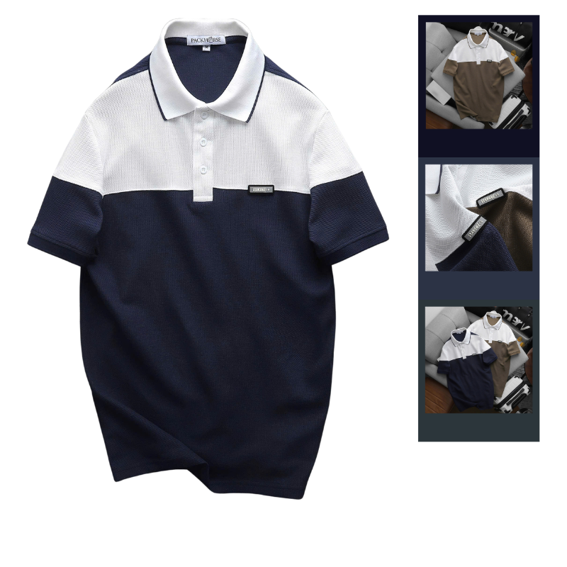 Áo Thun Polo Nam - Áo Thun Nam Cổ Bẻ Phối 2 Có Logo Trước Ngực Big Size phù hợp để tham khảo khi chọn áo polo nam