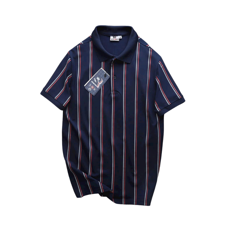 Áo polo nam cổ bẻ phối sọc 2 màu big size