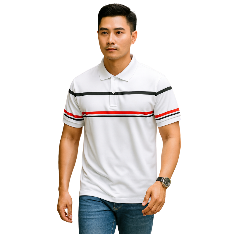 Gợi ý phối màu áo trắng tạo tổng thể sáng và gọn gàng