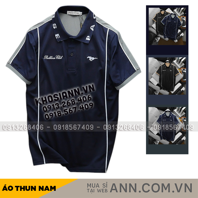 Áo Polo Nam Thêu Logo Con Ngựa Packhorse Club Size 3XL