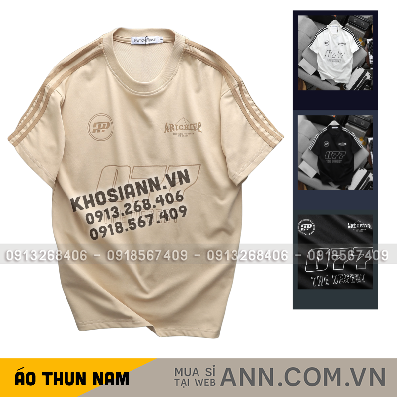 Áo Thun Unisex Cổ Tròn In Số 077 The Desert Size 40-80kg