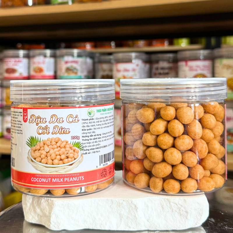 Đậu Da Cá Cốt Dừa Mini 200g Hộp Pet